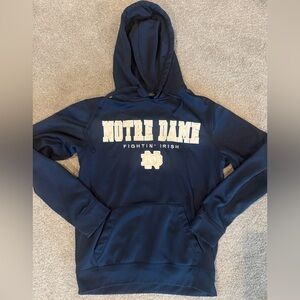 Like New Colosseum University of Notre Dame Fightin' Irish Navy Hoodie, Small